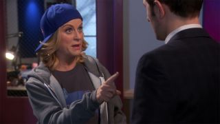 Leslie Knope (Amy Poehler) appeals to Douche Nation in Parks and Recreation