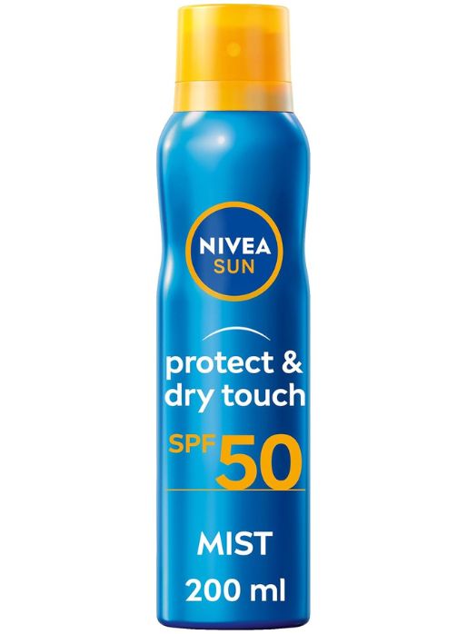 an image of Nivea SUN Protect & Dry Touch Refreshing Sunscreen Mist SPF50