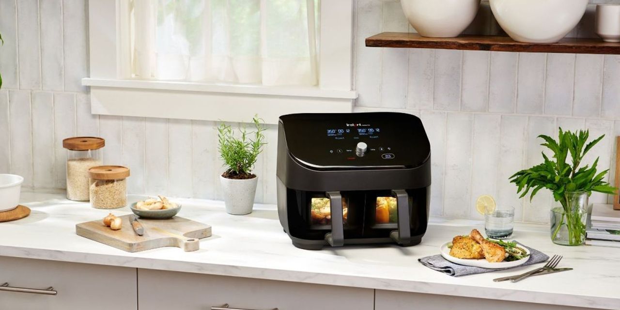 Image of Instant Dual Zone air fryer on countertop in press shot 