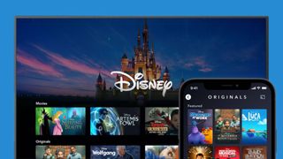Disney Plus homepage and Originals Collection