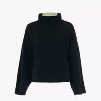 LEEM Funnel-neck contrast-stripe knitted jumper, was £88 now £53&nbsp;