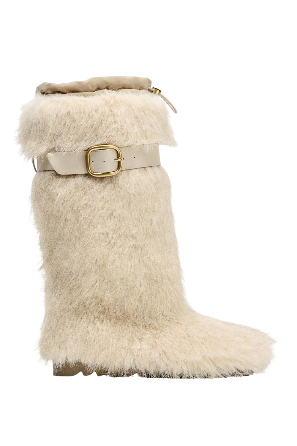 Faux Fur Boots With Strap Ski Collection