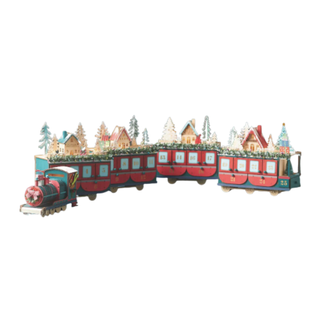 Light-Up Wooden Train Advent Calendar