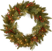 National Tree Company Pre-Lit Artificial Christmas Wreath: was $62 now $48 @ Amazon