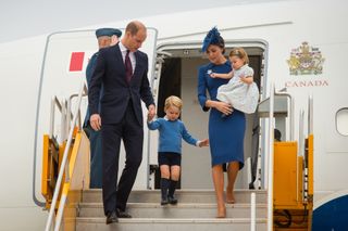 Prince George, Prince William, Princess Charlotte and Kate Middleton arrive in Canada