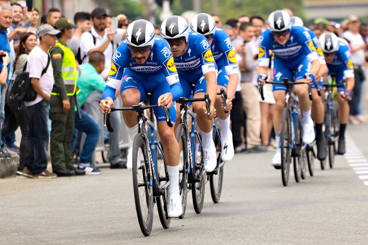 Deceuninck-QuickStep rides to second place