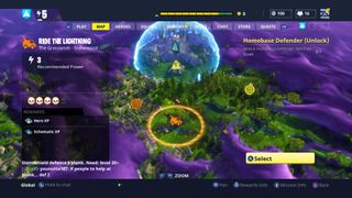 Fortnite Gathering guide Mission Select