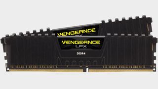 Corsair Vengeance LPX DDR4 RAM on a GamesRadar grey background