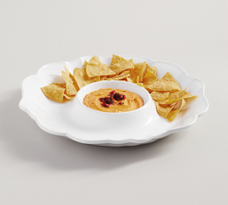 white chips and dips bowl