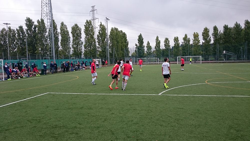 Katusha host their annual team-staff soccer match in Peschiera del Garda, Italy