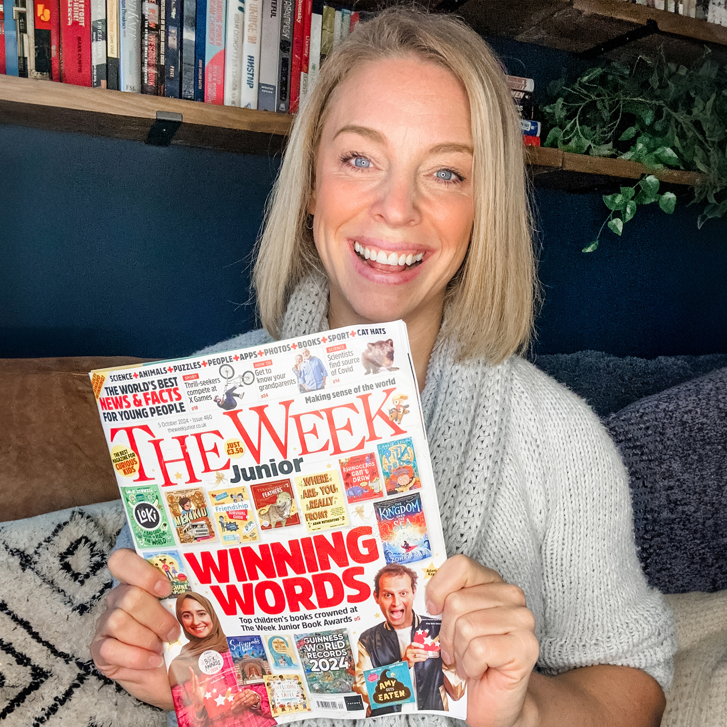 Claire Warren with The Week Junior