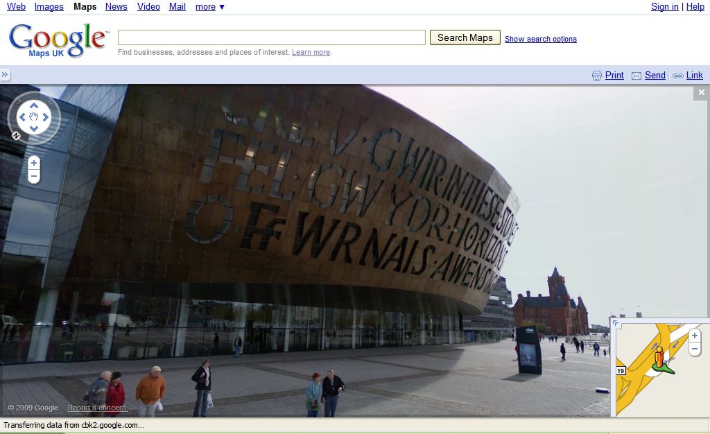 Wales Millennium Centre via Street View