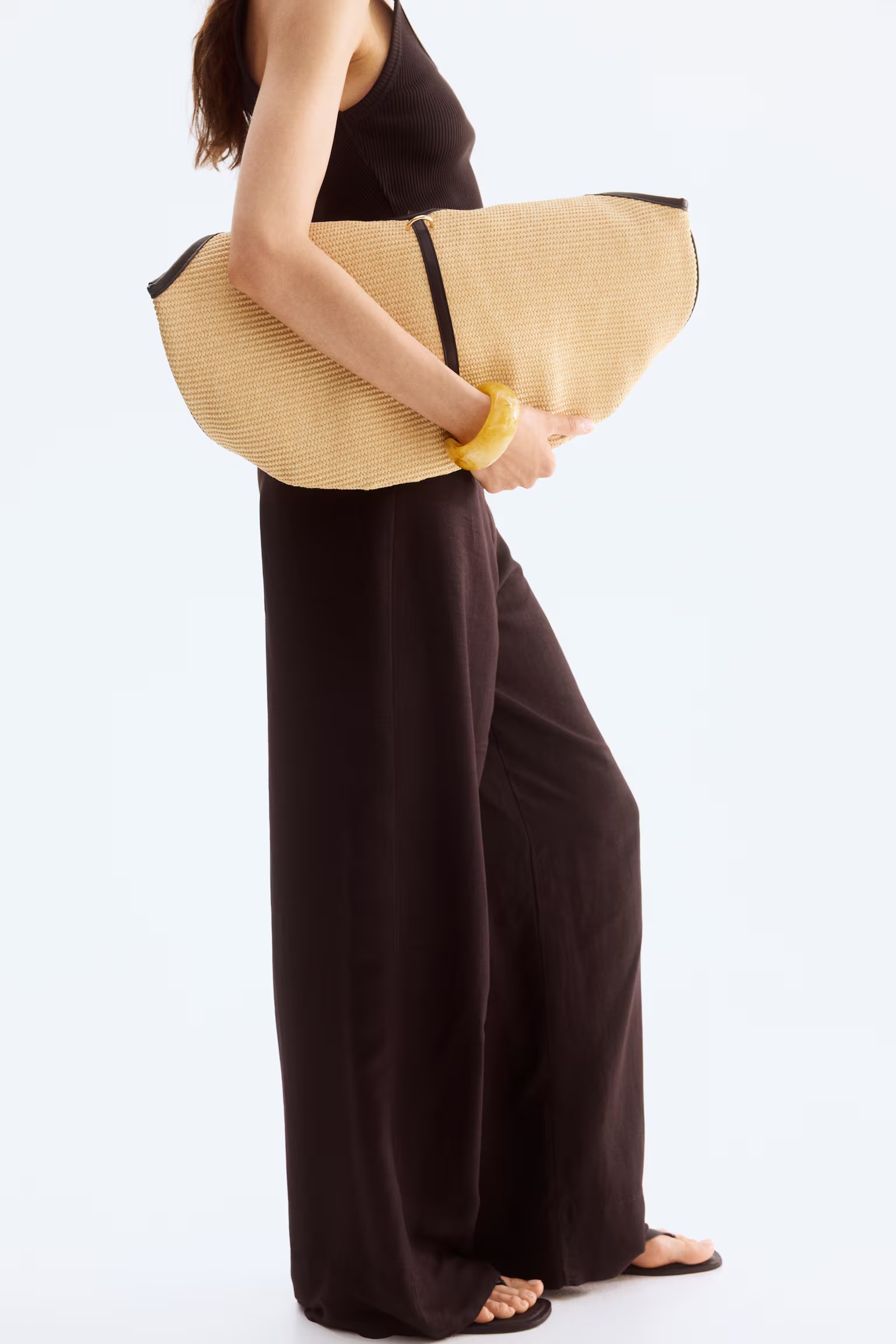 Linen-Blend Trousers