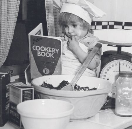 The English Christmas Pudding is a science in itself as this young would be cook is discovering in the 1930s.