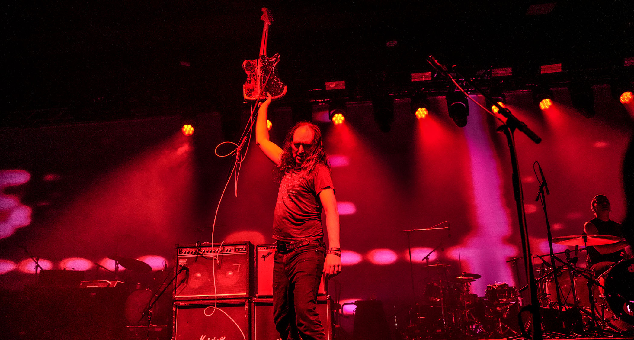 Oliver Ackermann of A Place to Bury Strangers throws it down live in Texas