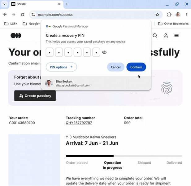 Google added a new recovery/verification method for users dubbed "Password Manager PIN."