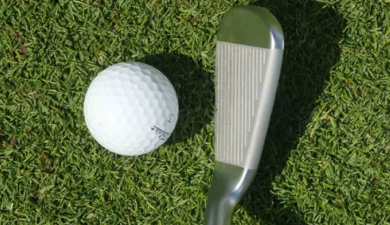 The TaylorMade P790 at address