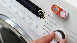 Amazon already offers WiFi-connected Dash Buttons. Credit: Amazon
