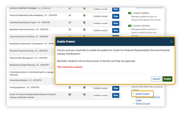 iCEV Pretests and Posttests