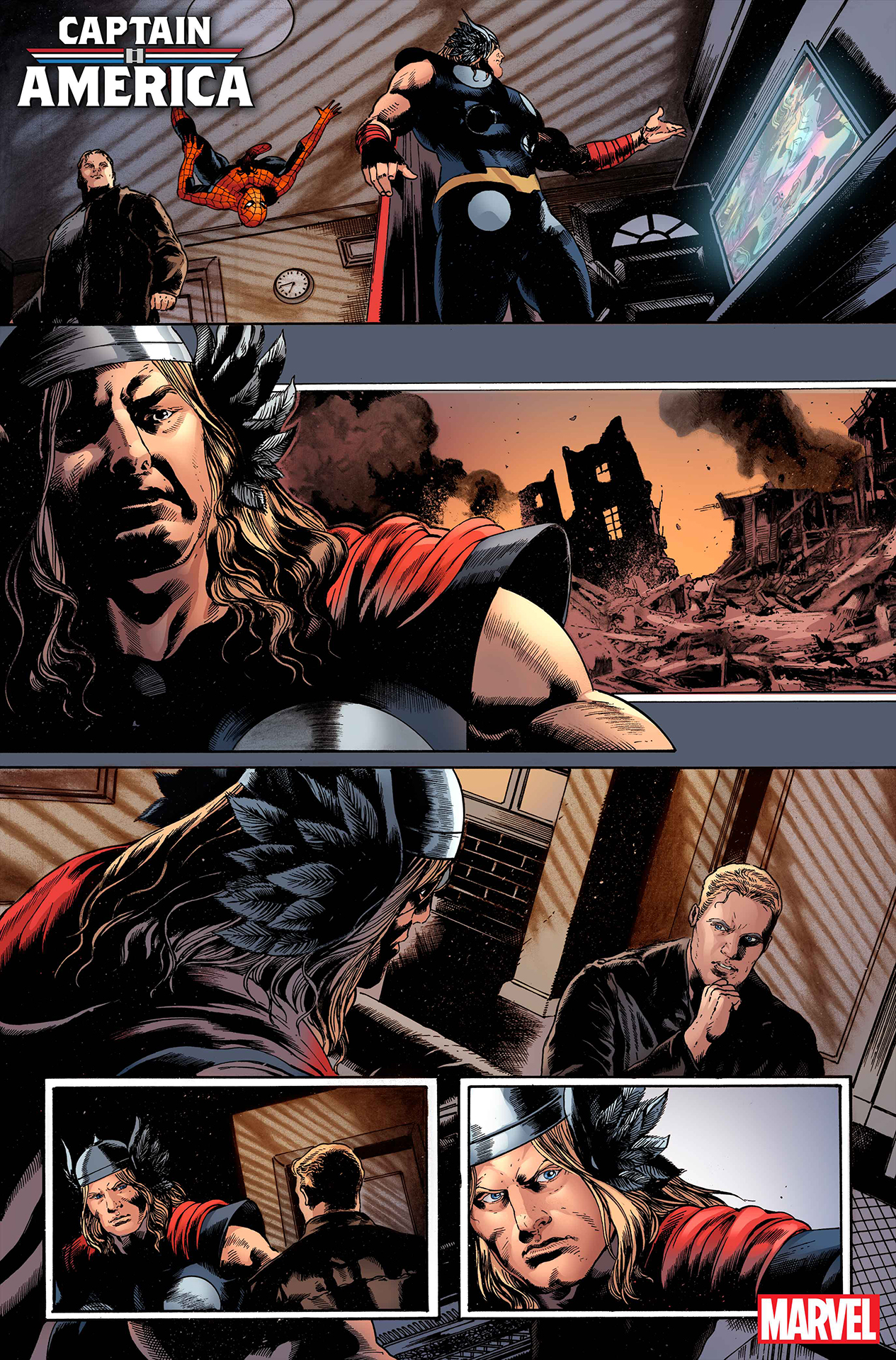 J. Michael Straczynski returns to writing Thor and Spider-Man in Captain America #14