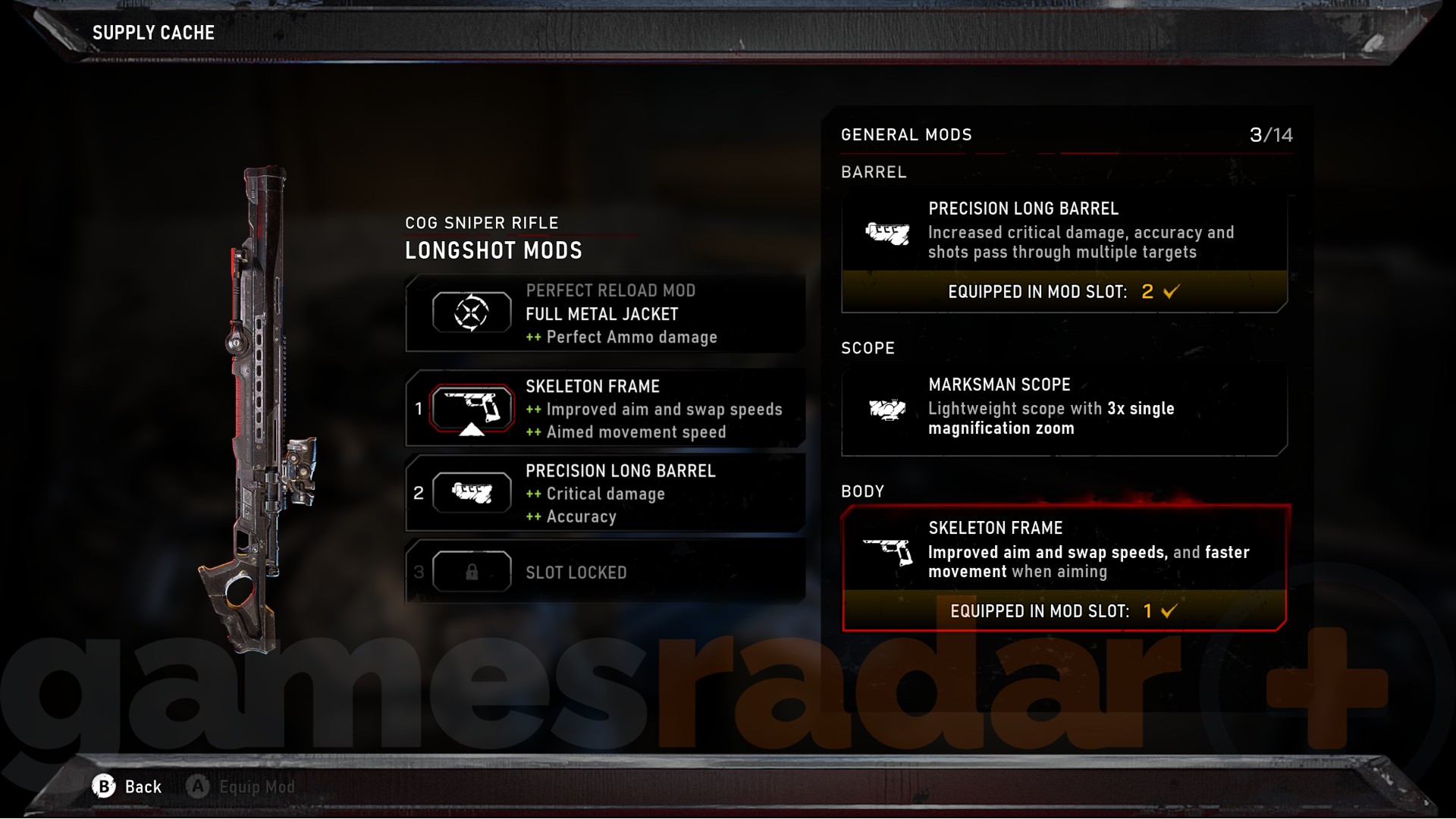 The best Longshot mods in Gears of War E-Day