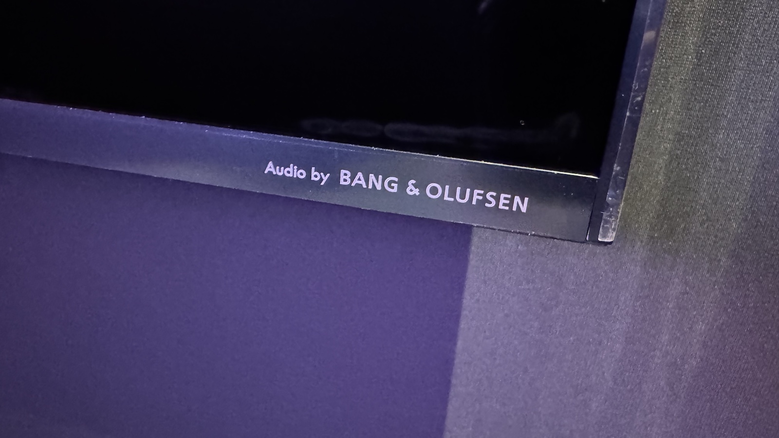 The 85-inch TCL C9L (aka RM9L) TV, photographed at CES 2026