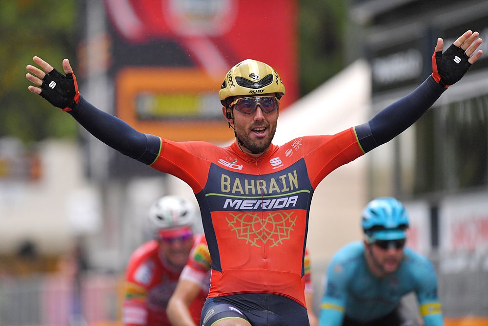 Sonny Colbrelli (Bahrain-Merida) wins Gran Piemonte 2018
