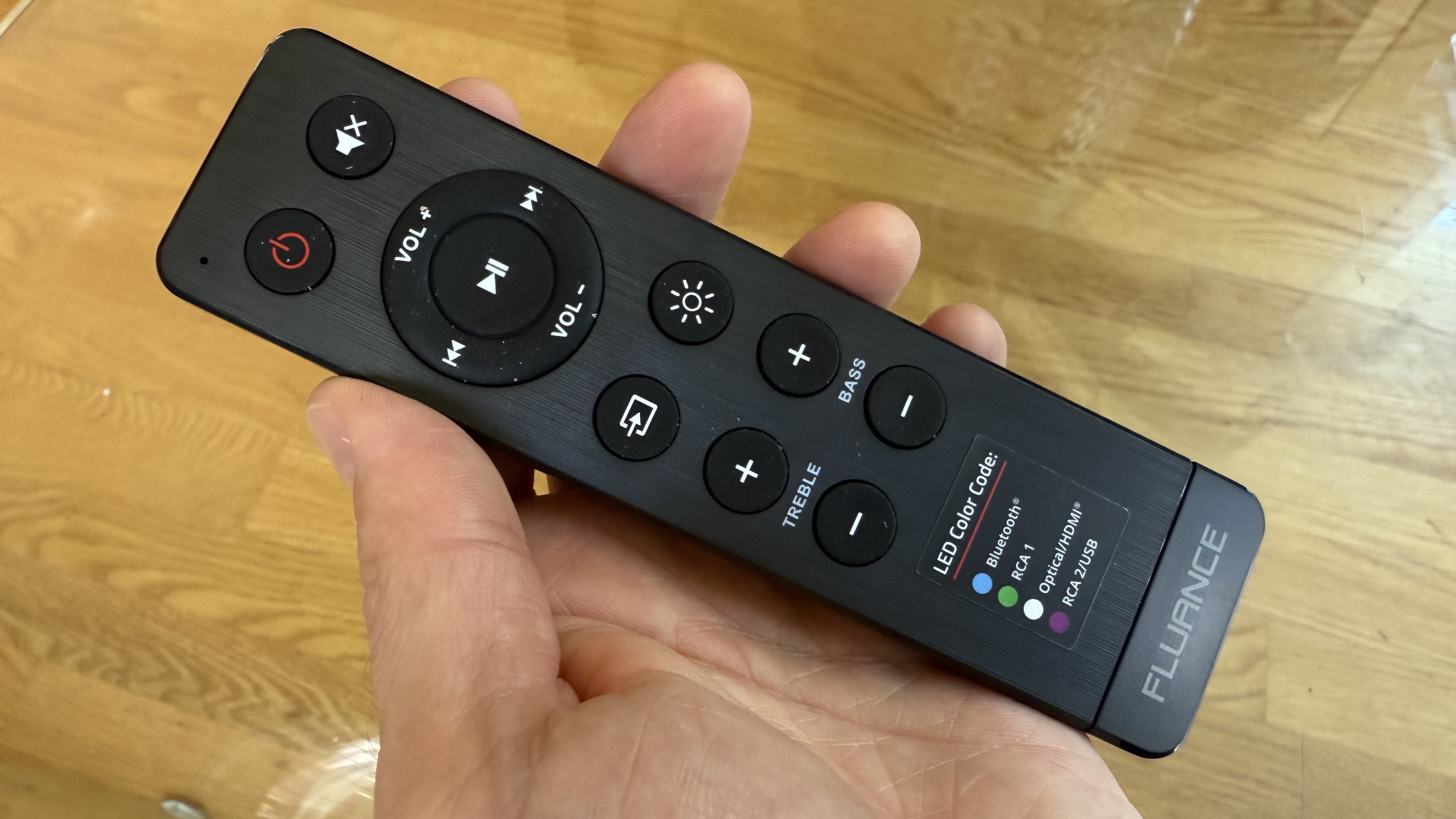 The Fluance Ri91 speakers' remote