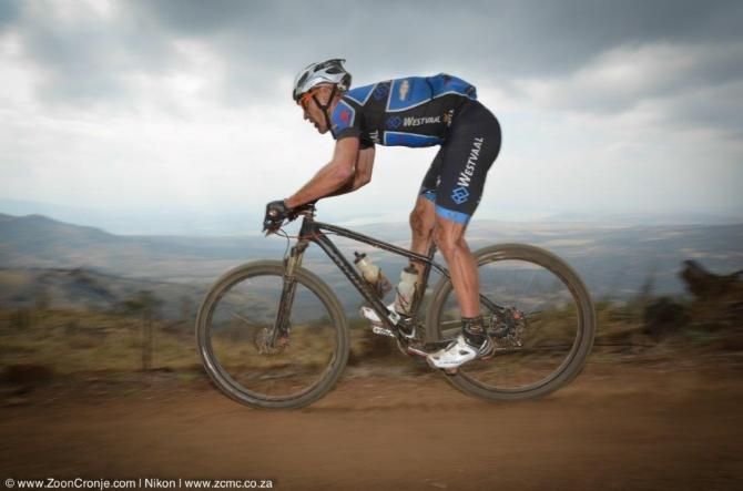 Third placed Gawie Combrinck chases hard