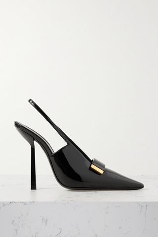 Madame Patent-Leather Slingback Pumps