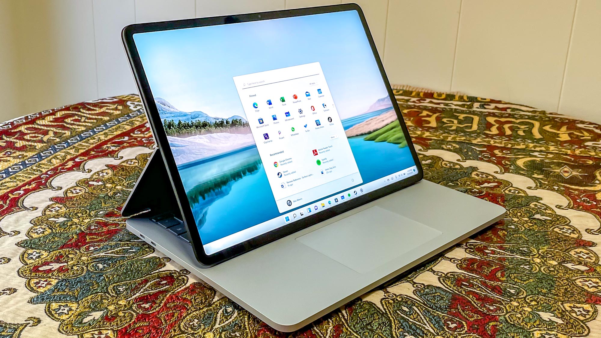 Surface Laptop Studio on a table