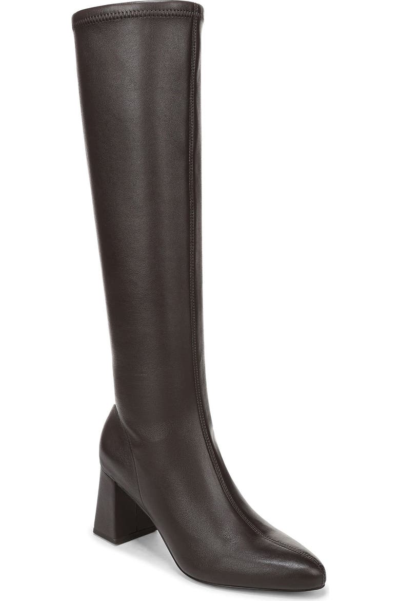 Faye Knee High Stretch Leather Boot