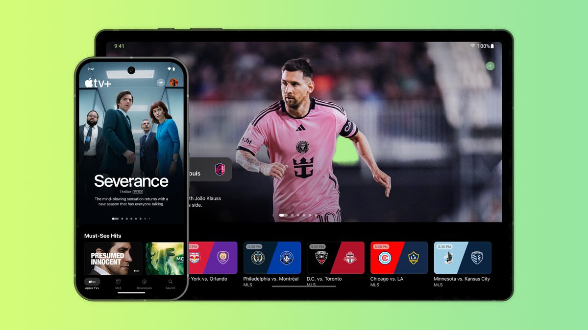 The Apple TV app on Android devices.