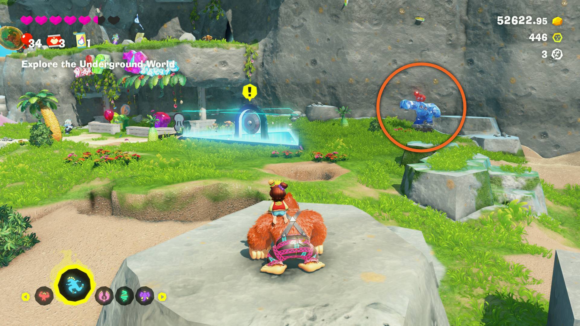 Donkey Kong Bananza amiibo collectone highlighted in tropical retreat of SL 800