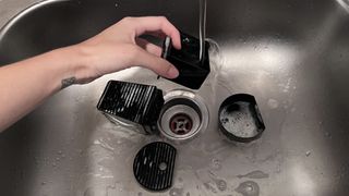 How to clean a Nespresso: clean support holder