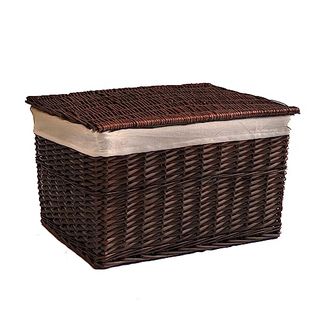 Arthur Cameron Natural Wicker Storage Basket Hamper Box 