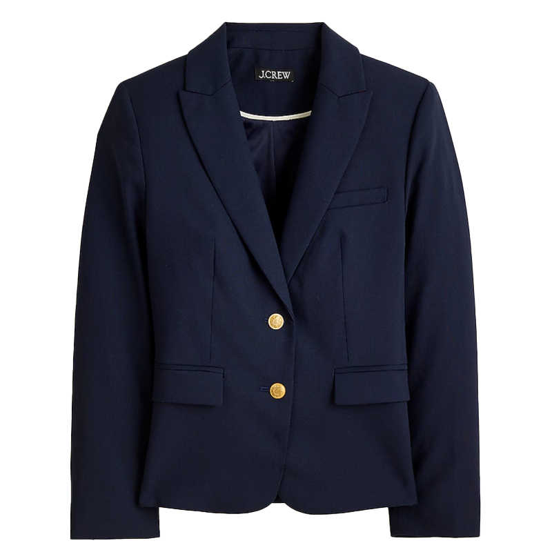 navy blue blazer, J Crew