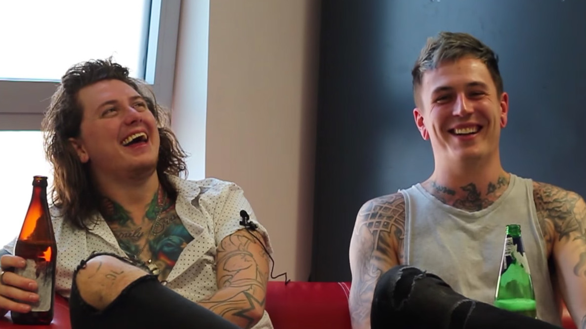 Ben Bruce and James Cassells in the video