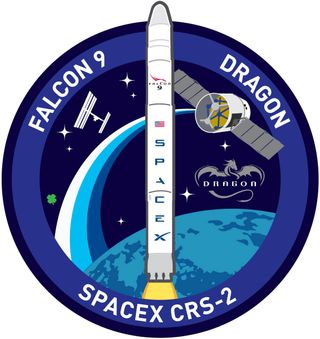 SpaceX's CRS-2 mission patch.