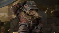 Biddy Blas looking bashful in Star Wars: Galactic Racer.
