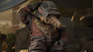 Biddy Blas looking bashful in Star Wars: Galactic Racer.