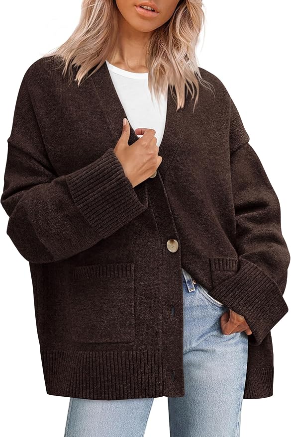 PRETTYGARDEN, Oversized Cardigan Sweater