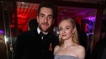 Peregrine Pearson and Sophie Turner at Stanley Zhu&#039;s Year of Dragon Celebration in London on February 10, 2024.