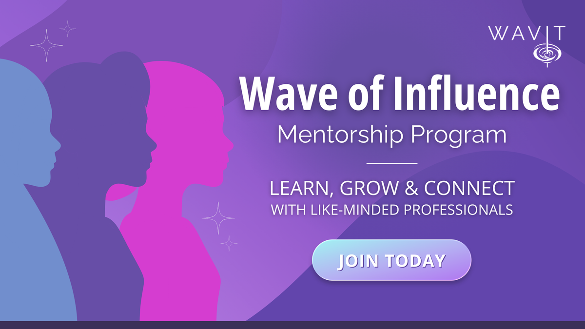 The logo for the WAVIT mentorship program.