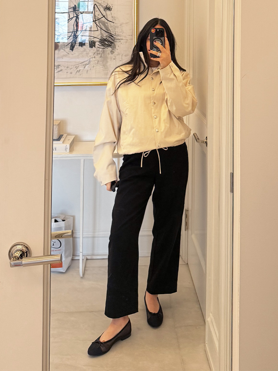 @nicoleakhtarzad mirror selfie in spring/summer ouftif