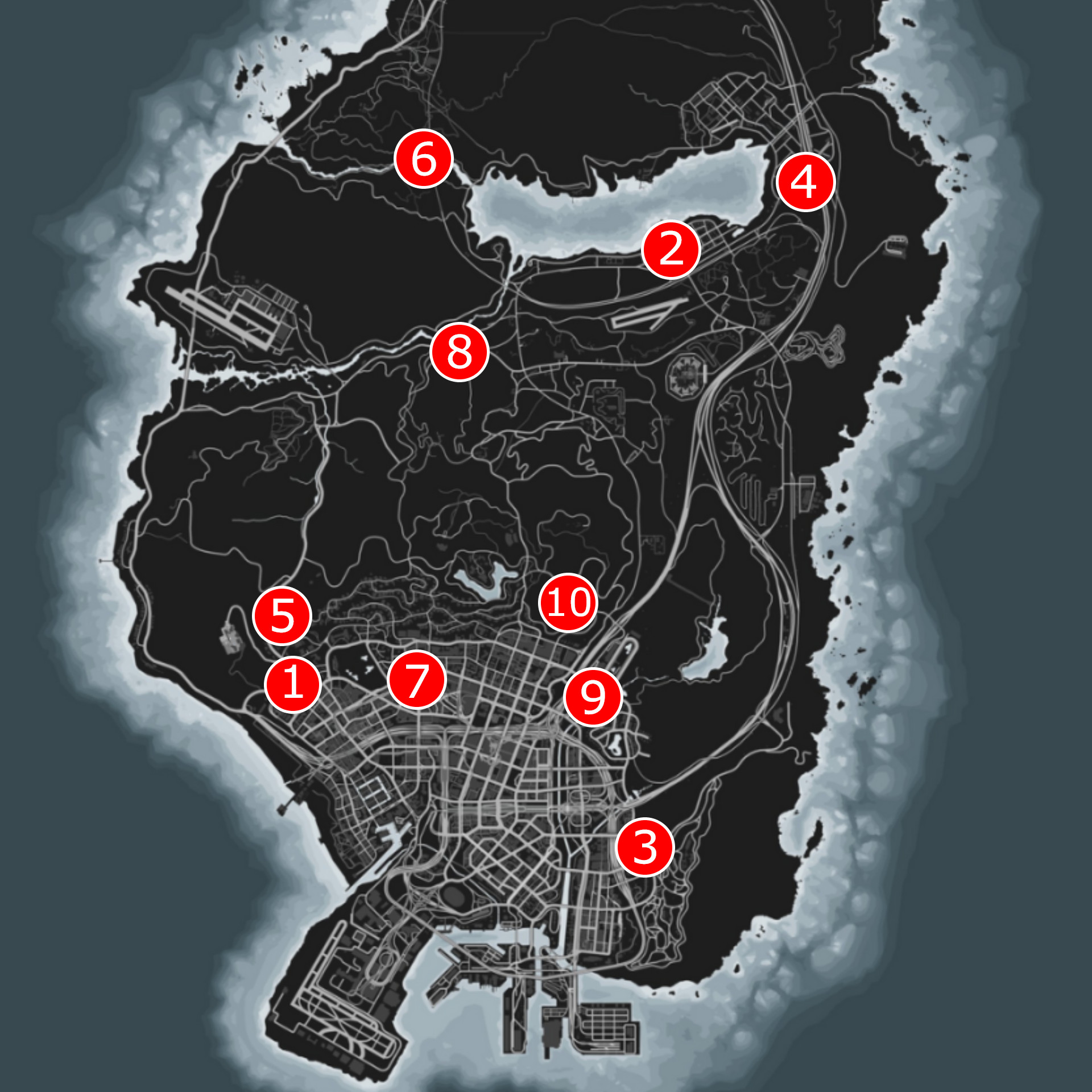 GTA Online Ghost Map locations