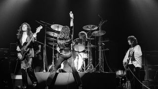 Queen, live onstage in 1974