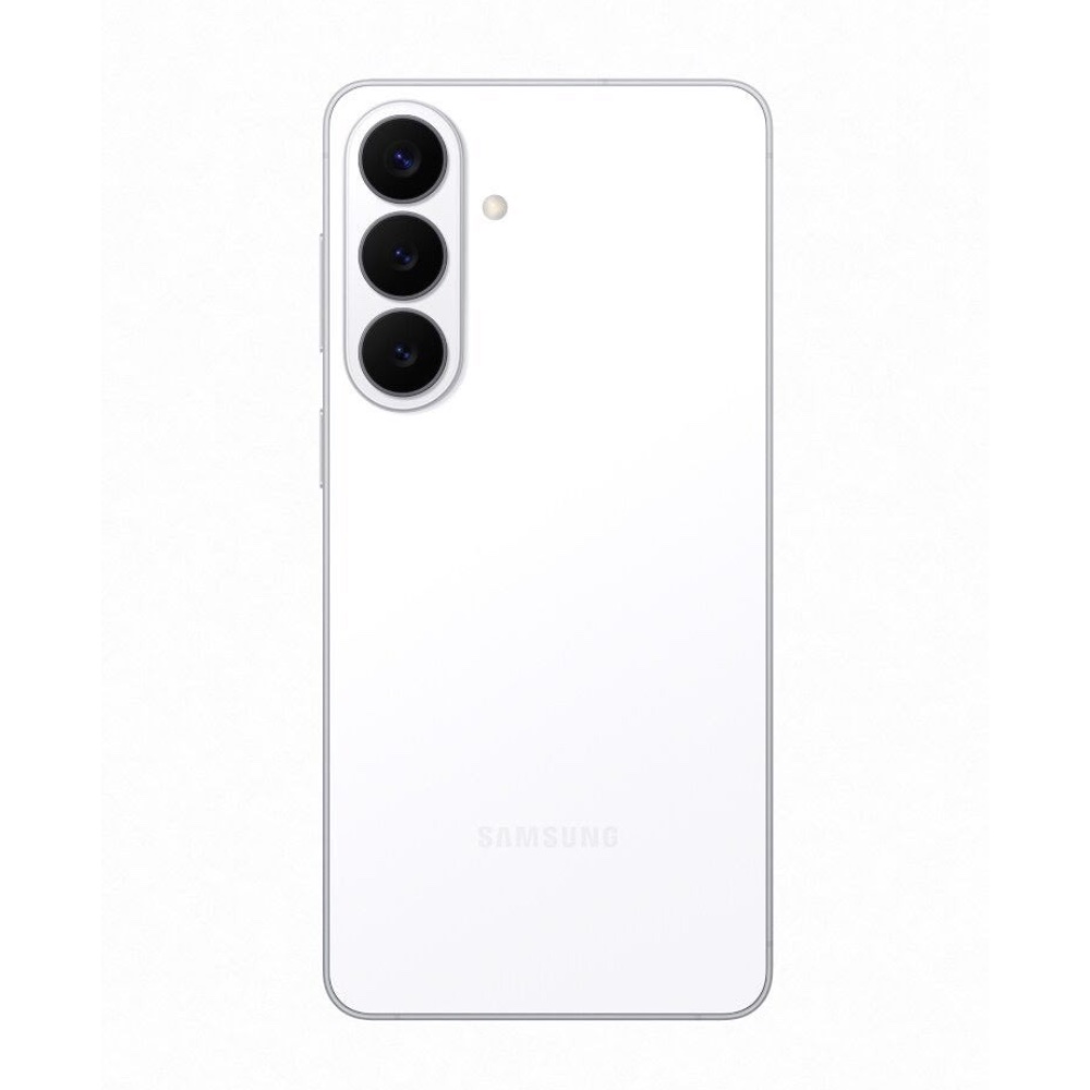 The white Samsung Galaxy S26 Plus in a white render.