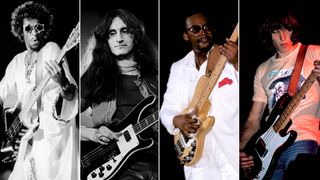 Bootsy Collins, Geddy Lee, Bernard Edwards and Roger Waters