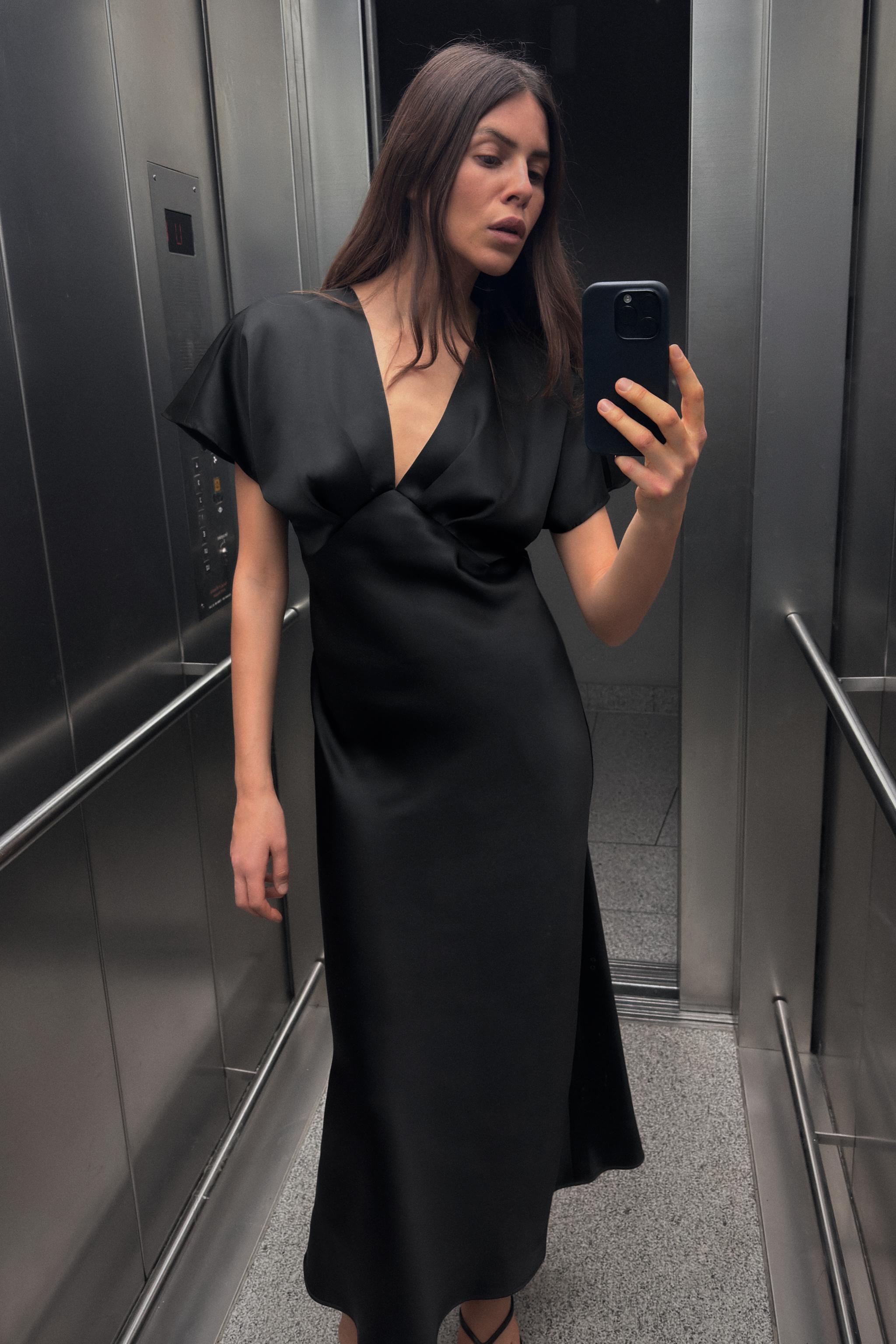 Satin Midi Dress